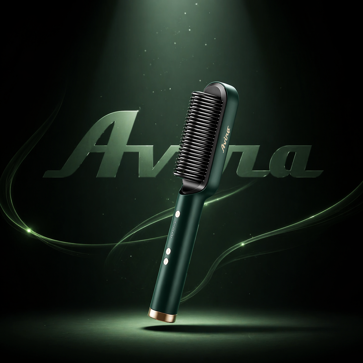 CareBrush PRO 3-in-1 Ceramic Hair Straightening Brush For Women